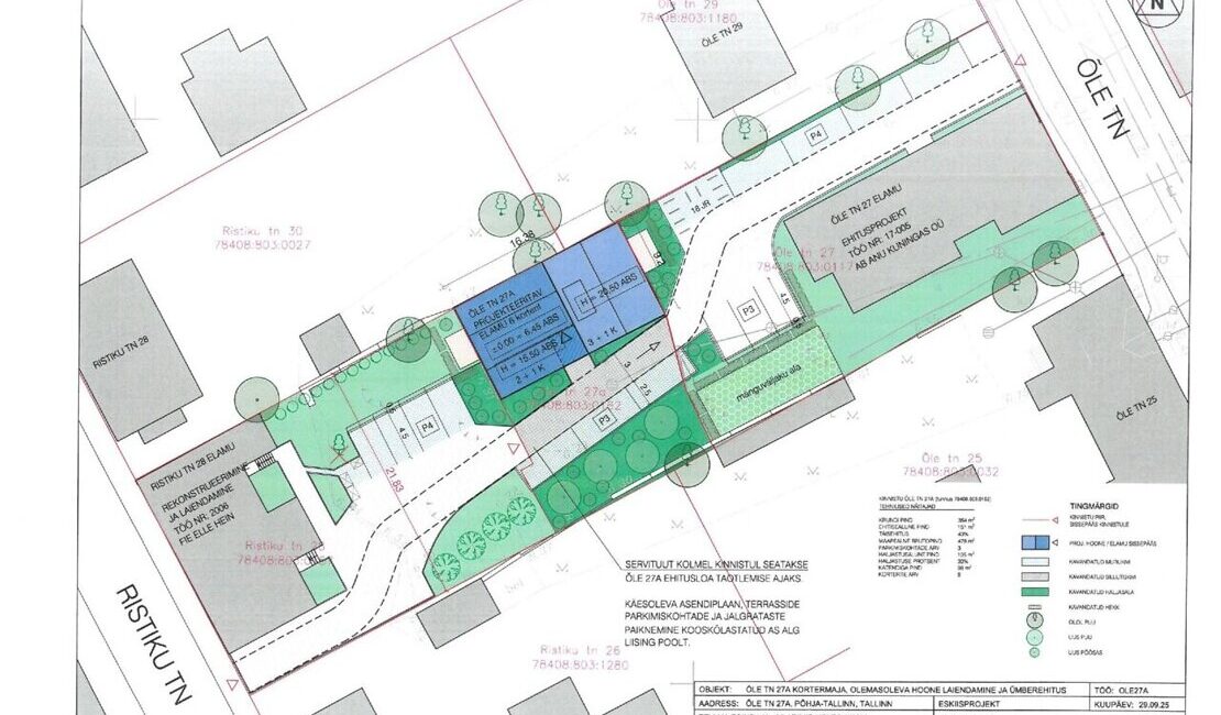 Ristiku tn 28, Õle tn 27, Õle tn 27a, Tallinn